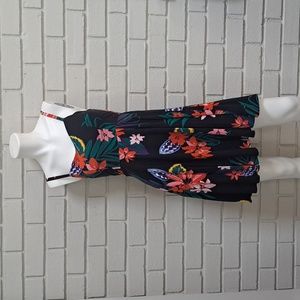 Old Navy Black Floral Spaghetti Strap Mini Dress. Size XS NWOT
